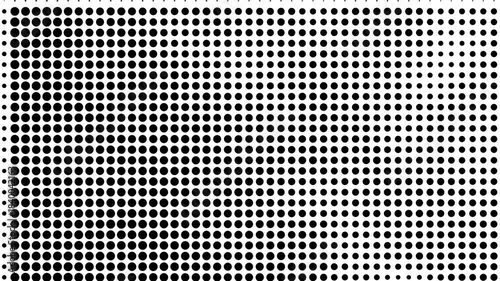 Black and White Dotted Halftone Stop Motion Animation Background, Retro Grainy Monochrome Comic Dot Pattern Flickering Texture for Vintage Film Overlays, Motion Graphics, Intros, and Creative Design