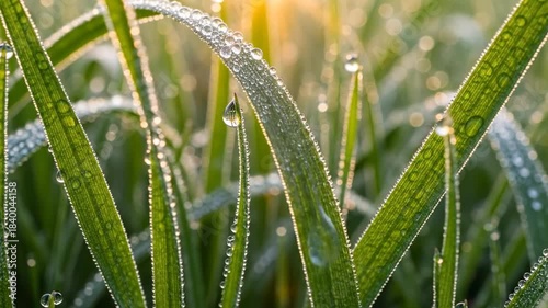 Morning Dew on Grass - A Fresh Start.