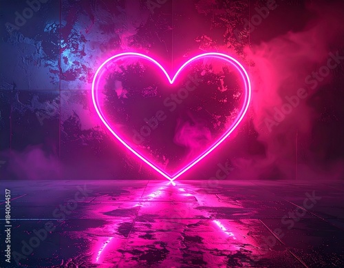 Neon Heart Glow