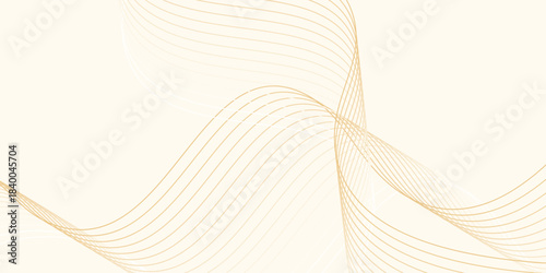 Abstract orange waves on light orange backdrop. background vector modern design eps10