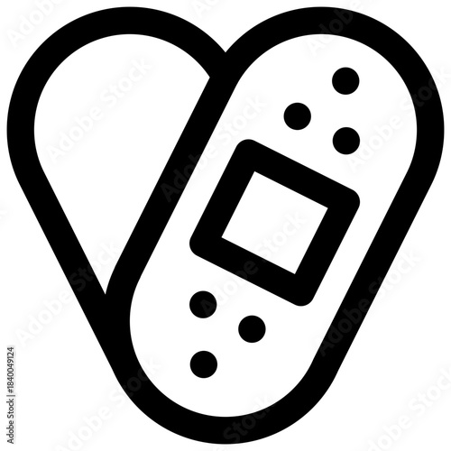 Forgiveness. Editable stroke vector icon.