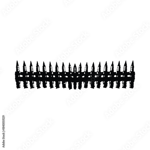 Black and white vintage illustration of bullet tip detail military ammunition style vector