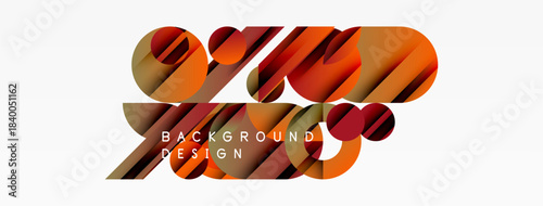 Abstract orange design. Layers create dynamic visual effect. Text reads background design. Minimalist style, modern aesthetic.