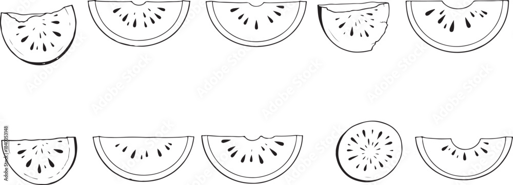 Fototapeta premium slices of citrus fruit