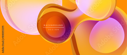 Abstract fluid shapes, vibrant orange hues, modern design. Gradient colors blend seamlessly creating dynamic visual effect.