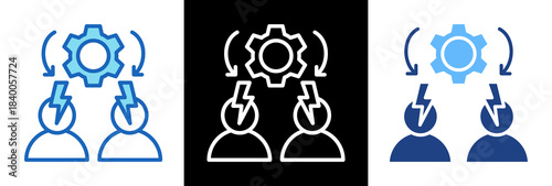 Conflict Management triplestyle icon