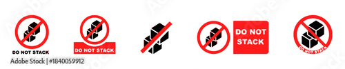 Do not stack warning signs and symbols prohibition
