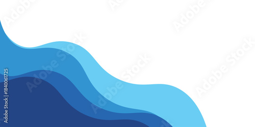 Sea waves layered vector background illustration and sea beach vector modern design eps10