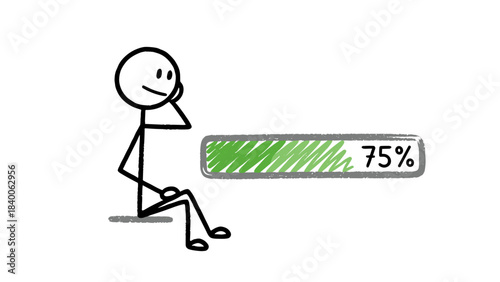 Cartoon illustration of a businessman character holding a blank sign and a book symbolizing success concept