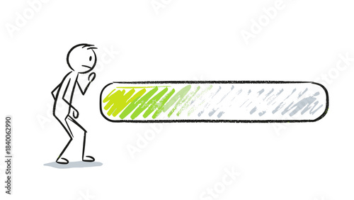 Vector illustration of a businessman silhouette holding a sign