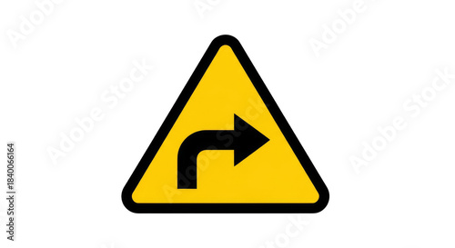 Free Download Road Sign: Illustrating a road sign with the arrow pointing to the right, highlighting essential road safety measures and traffic directives.  - GFXLoad