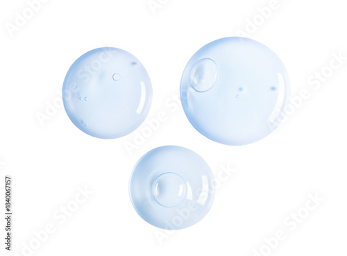 drop of serum gel close-up on a transparent background cosmetic products