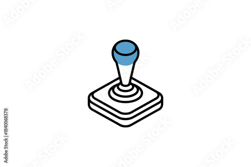 Illustration of joystick game controller vector graphic for game development asset