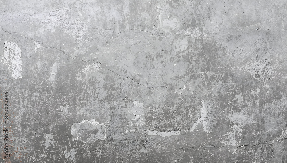 Fototapeta premium Weathered concrete wall texture with cracks and imperfections