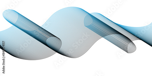Modern glowing wavy lines with technology connection concept. Abstract technology lines mesh background. Abstract digital motion lines. Vector wave curve gradient pattern blend.
