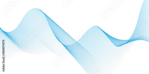 Abstract blend wave lines and technology background. Background lines wave abstract stripe design. White background, mesh abstract, vector gradient line soft blend.