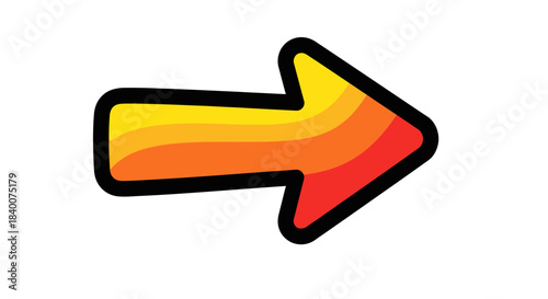 Abstract Arrow Illustration: Direction, Navigation, And Guidance Sign In Digital Format