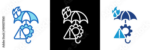 Risk Mitigation triplestyle icon