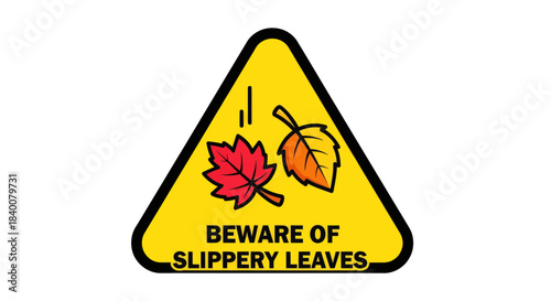 Alerting Audience About Potential Hazards of Damp Leaves for Safety Seasonally