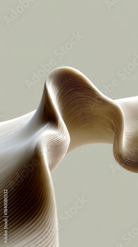 Fototapeta Naklejka Na Ścianę i Meble -  Undulating sand dunes echoing Mars exploration and minimalist design, with echoes of World Sand Dune Day's desert mysteries