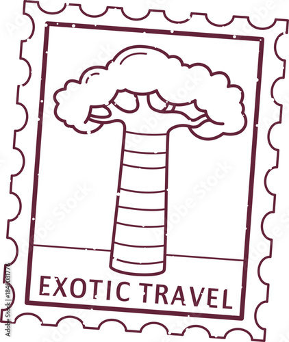 Exotic Paper Stamp