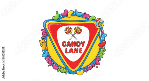 Candy Lane Emblem: A Whimsical, Colorful, and Delicious Emblem for Sweet Treats