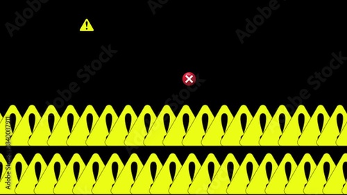 PC　警告アイコン　バグ　黒画面