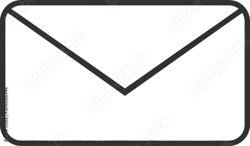 Simple envelope mail icon vector illustration