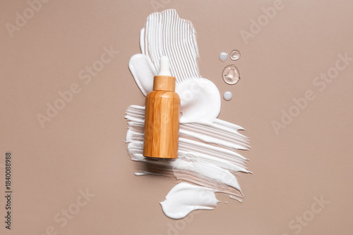 Natural wooden cosmetic dro...