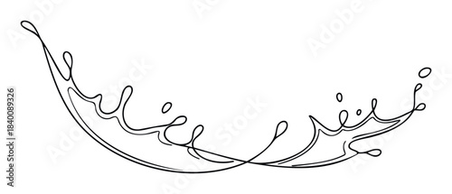 Abstract fluid wave splash with droplet elements for dynamic liquid motion concepts and refreshing beverage advertisement backgrounds