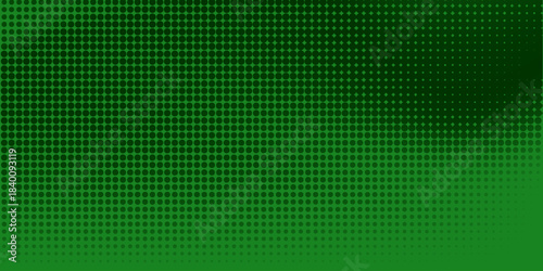 Bright green pop art background in retro comic book style