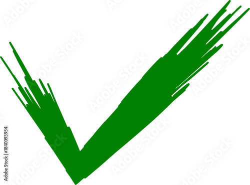 Confirmation Mark: A bold, green check mark symbolizes completion, approval, and verification. It's a clean, minimalistic design.