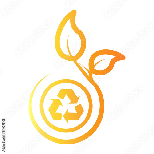 recycle Line Gradient Icon