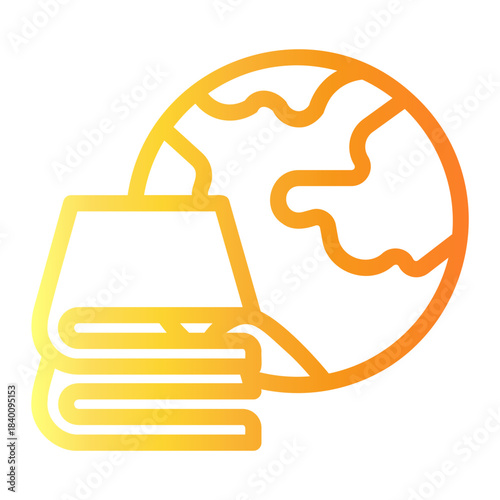 study Line Gradient Icon