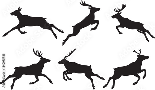 reindeer silhouette, reindeer christmas silhouette, reindeer silhouette simple, deer, animal, reindeer, silhouette, illustration, christmas, vector, isolated, mammal, cartoon, white, antler, wild, nat