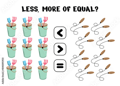 Counting and Comparing. Buckets and Ropes Activity Sheet