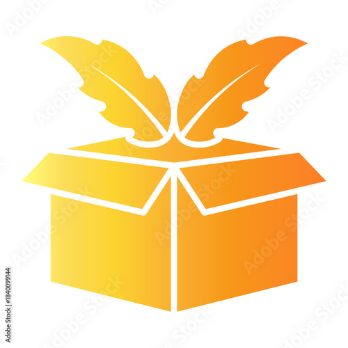 eco packaging Gradient icon