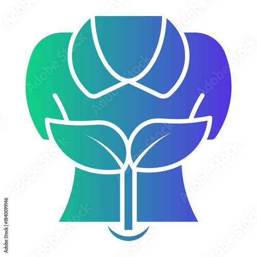 eco friendly Gradient icon