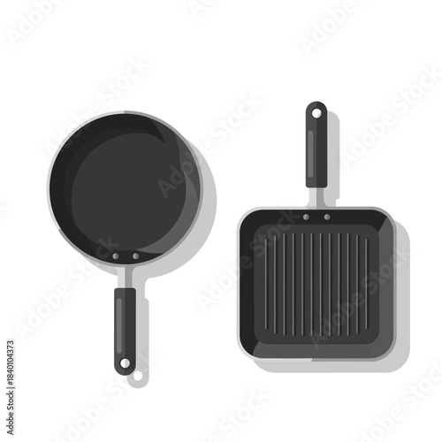frying pan isolated on white