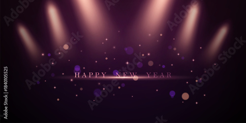 Happy New Year 2026 background, luxury design, festival vector illustration.