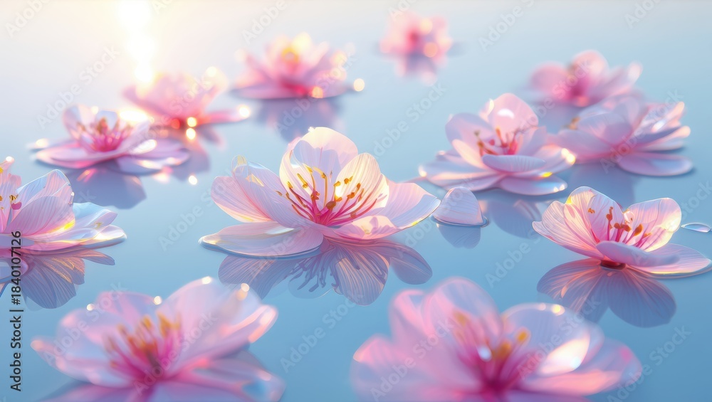 Obraz premium Floating Cherry Blossoms