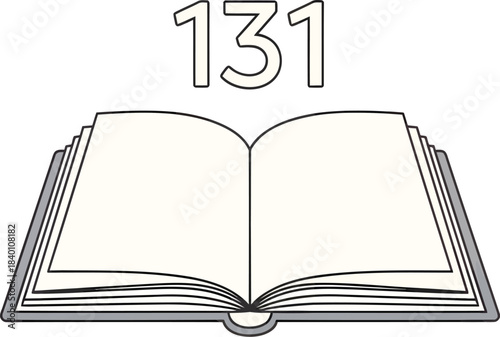 Open Book with Page Number 131