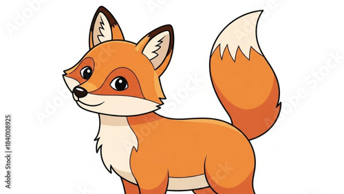 Fox's Sunny Smile: This endearing fox, with its vibrant orange fur and intelligent eyes, poses on a bright backdrop. Capturing a moment of gentle charm.