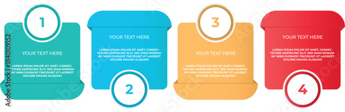 Minimal Business Infographics template. Vector linear infographic with nine conected elements.