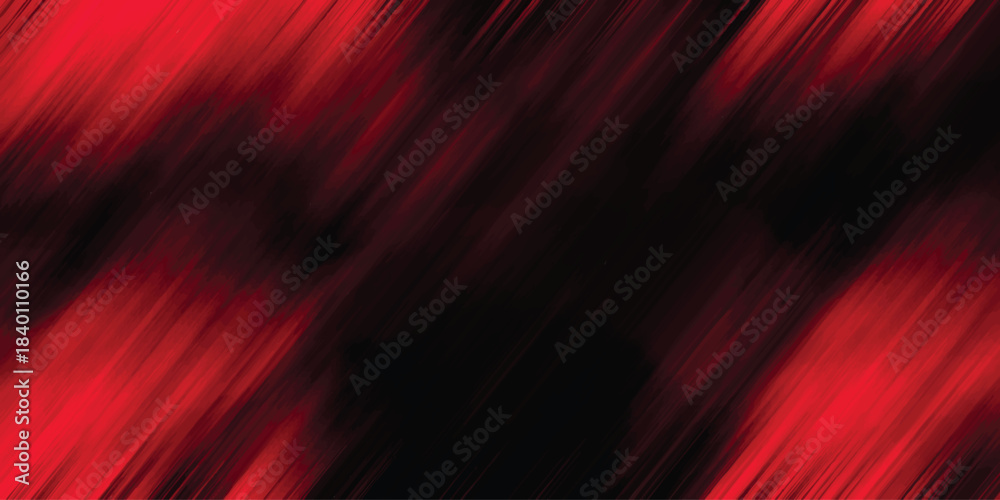 Fototapeta premium Bold Red and Black Abstract Background with Diagonal Streaks and Dark Center Gradient Effect texture