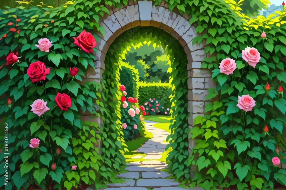 Fototapeta premium Secret Garden Archway