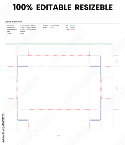 display box dieline template box dieline die lines packaging custom dieline  box cardboard box dieline pizza box dieline printable product packaging layout,
