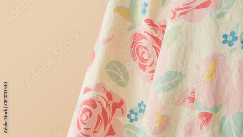 Wallpaper Mural Floral Fabric Close-up Torontodigital.ca