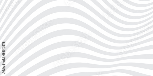 Grey wavy curling lines background. Minimalist twisted duo tone backgrounds. Abstract gray template from lines.