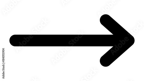 右向きに伸びる矢印アイコンのアニメーション　赤・黒・青（白背景）